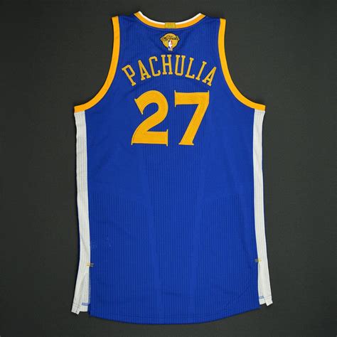 Zaza Pachulia - Golden State Warriors - 2017 NBA Finals - Game 3 - Game-Worn Blue 1st Half Only ...