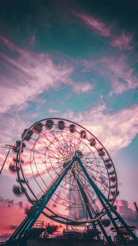 Ferris wheel Aesthetic Background in 2022 | Aesthetic backgrounds ...