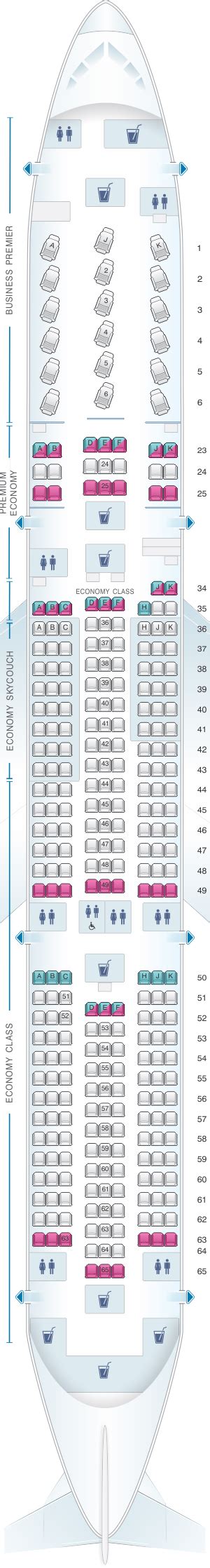 Seat Map Air New Zealand Boeing B787 9 Config.1 | Virgin atlantic ...