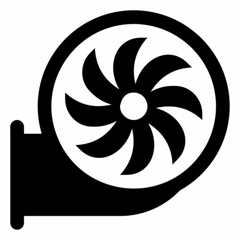 Air propeller, blower, blower fan, centrifugal fan, industrial fan icon ...