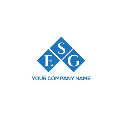 ESG letter logo design on white background. ESG creative initials ...