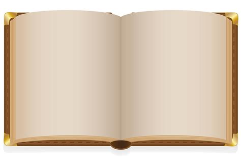 old open book with blank sheets vector illustration Book With Blank Pages, Free Paper Texture ...