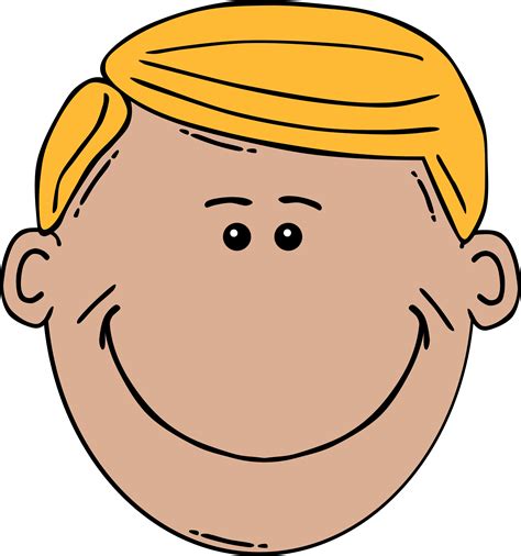 Clipart - Man Face Cartoon