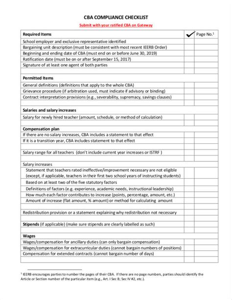 FREE 13+ Compliance Checklist Samples and Templates in PDF | MS Word ...