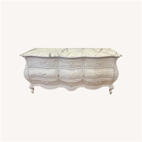 Vintage Marble Top Dresser - AptDeco