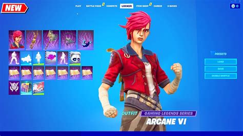 Fortnite Leaked ARCANE VI Skin & EMOTE early showcase [HD] シ - YouTube