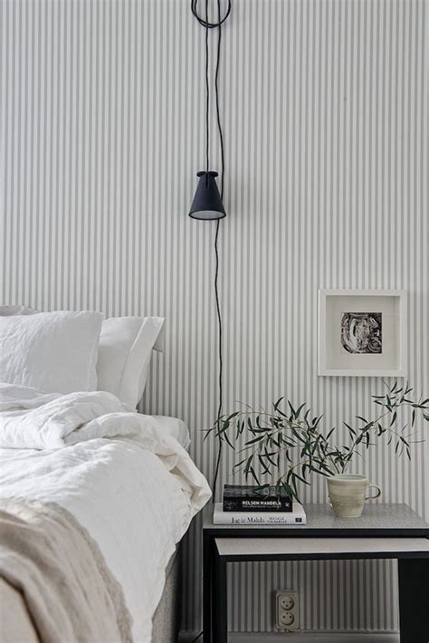 Striped Wall | Bedroom | Stripe wallpaper bedroom, Wallpaper bedroom ...