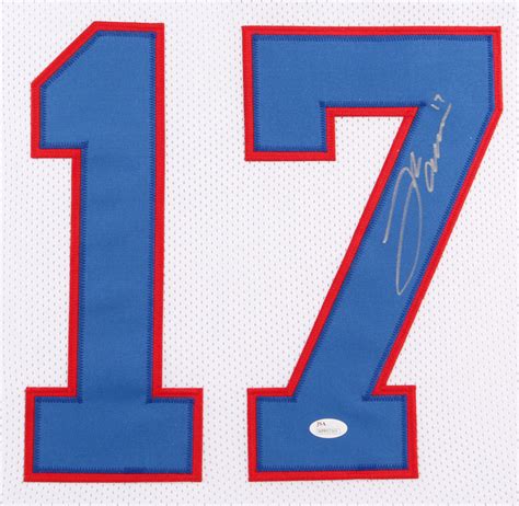 Josh Allen Signed 31x35 Custom Framed Jersey (JSA) | Pristine Auction