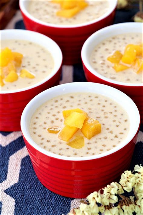 Mango Sago with Coconut Milk - Foxy Folksy