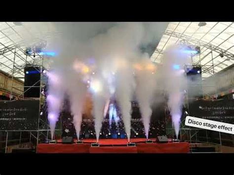 The led smoke machine in the stage show. - YouTube