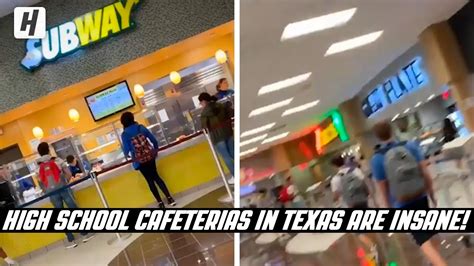 High School Cafeterias In Texas Are INSANE! - YouTube