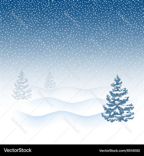 Snowfall Royalty Free Vector Image - VectorStock