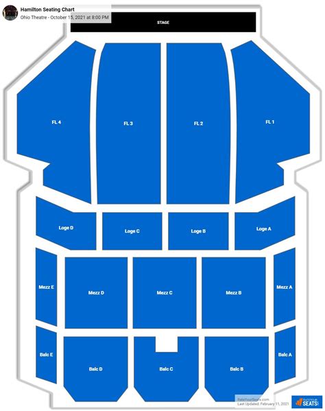 Ohio Theatre Seating Charts - RateYourSeats.com