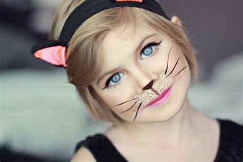 22 Easy Cat Face Paint Design | Halloween makeup for kids, Cat ...