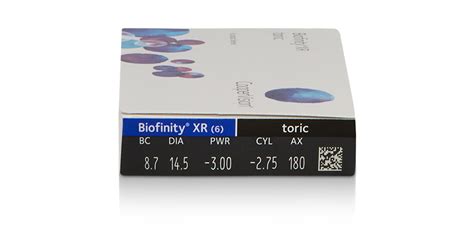 BIOFINITY XR TORIC 6PK Contact Lenses | OPSM