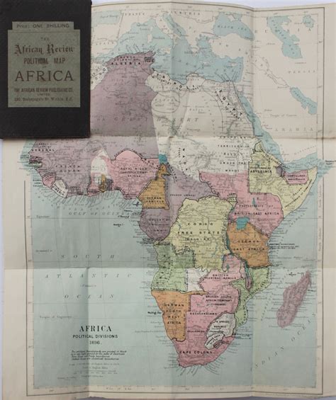 The African Review Political Map of Africa. [Africa Political Divisions 1896] by AFRICAN REVIEW ...