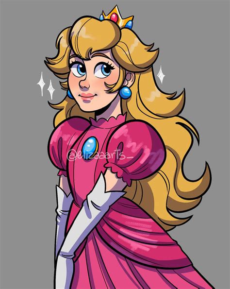 Princess Peach - Fanart (From Mario Movie) by Elizaaarts on DeviantArt