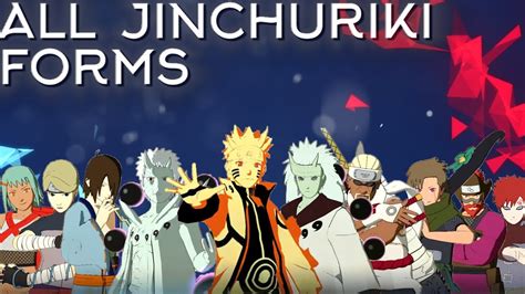 All Jinchuriki Forms Moveset+Combo+Awakening[Showcase] Naruto Shippuden ...