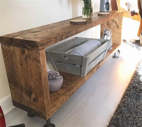 Solid Wood Rustic TV Stand Bespoke Custom service | Etsy