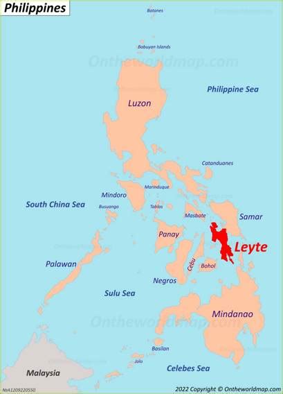 Leyte Island Map | Philippines | Detailed Maps of Leyte Island