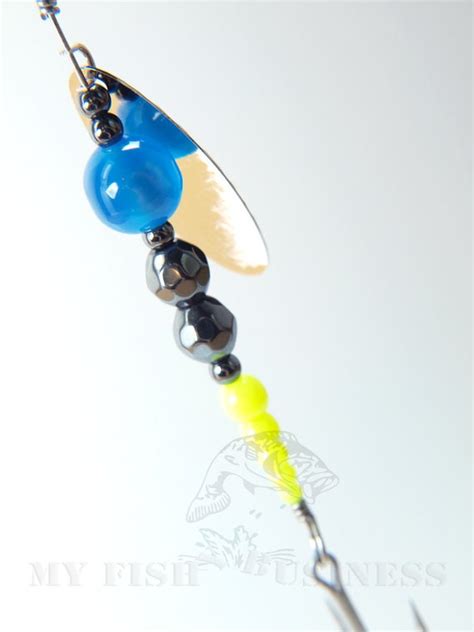 Blue Black and Yellow Fishing Lure