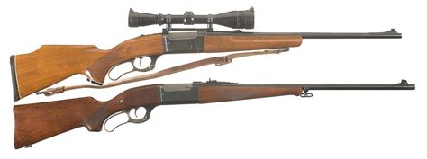 Two Savage Lever Action Rifles -A) Savage Model 99CD Lever Action Rifle ...