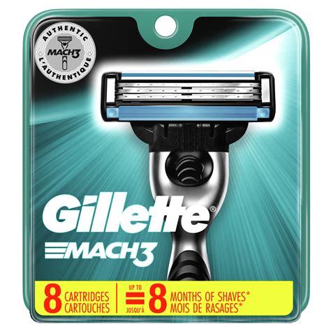 Gillette Mach3 Men's Razor Blades, 8 Blade Refills - Walmart.com - Walmart.com