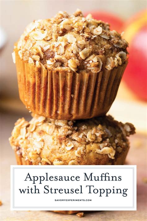 Easy Applesauce Muffins - Savory Experiments