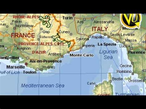 monte carlo monaco map - YouTube