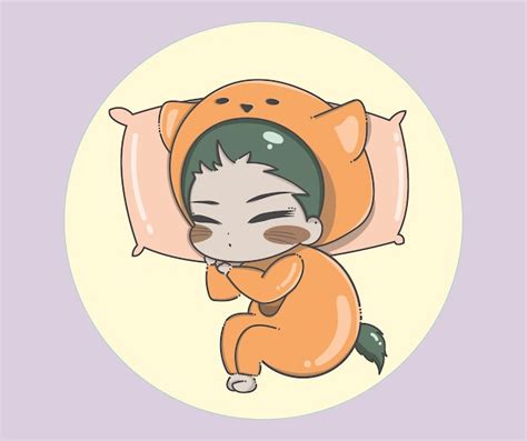 Premium Vector | Chibi character sleeping vector illustration