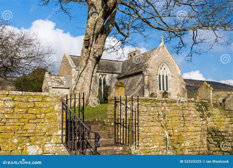 Tyneham Dorset England stock image. Image of church, ghost - 52525225