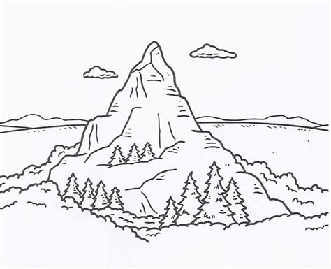 Landforms Drawing at GetDrawings | Free download