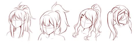 How To Draw A Ponytail Anime : Learn how to draw ponytails pictures ...