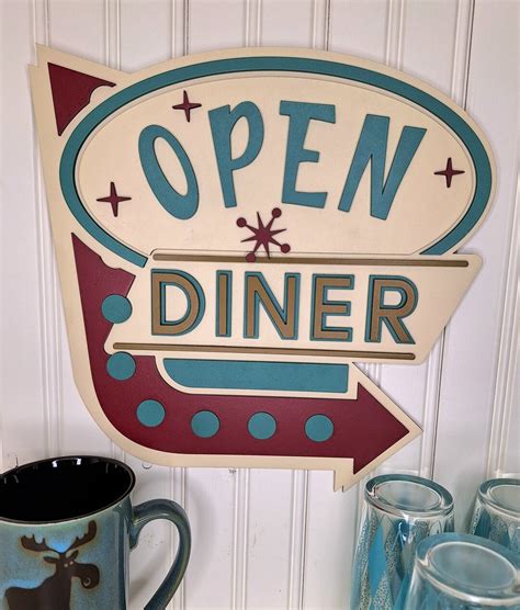 Vintage Diner Sign Personalized Classic Diner Decor for Your - Etsy