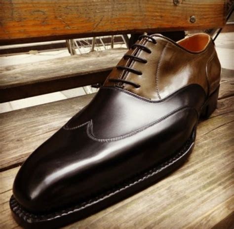 Handmade Men New Black Brown Wingtip Leather Lace Up Shoes on Storenvy