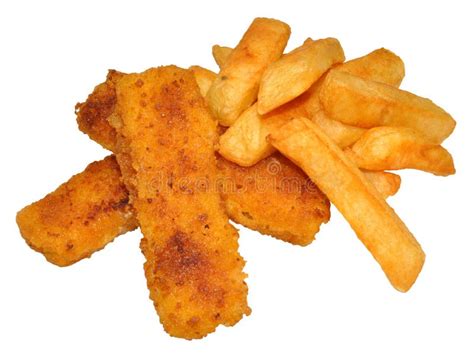 Fish Fingers And Chips stock image. Image of fried, dinner - 35614811