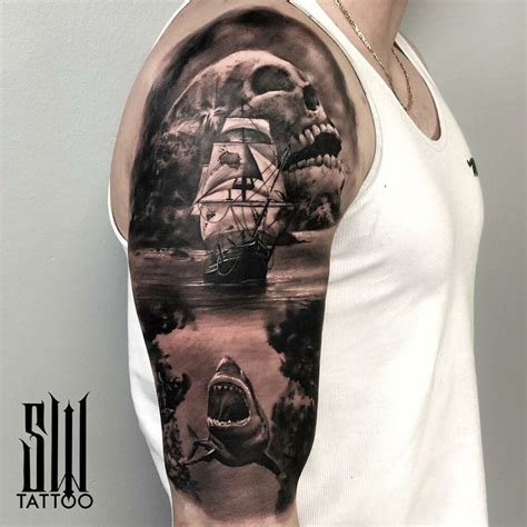 12+ Traditional Pirate Ship Tattoo Ideas To Inspire You!