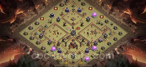 Best War Base TH10 with Link, Anti 3 Stars, Anti Air / Dragon - Town Hall Level 10 CWL Base Copy ...