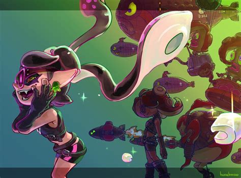 Octo-Callie leads the troops into battle! [FANART] : r/splatoon