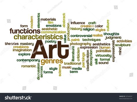 Art Word Cloud Stock Vector 53764597 - Shutterstock