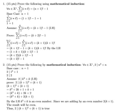 discrete mathematics - Mathematical Induction Proofs - Mathematics Stack Exchange