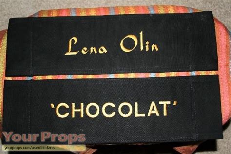 Chocolat Lena Olin Directors Chair Back original prod. material