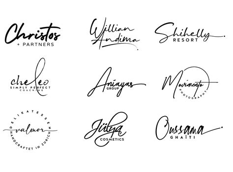 Design Signature Handwritten Calligraphy Text Logo By - vrogue.co