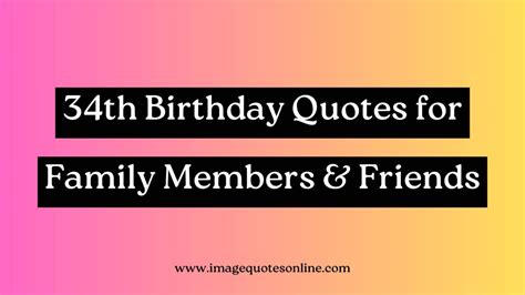 Best 34th Birthday Quotes - ImageQuotesOnline