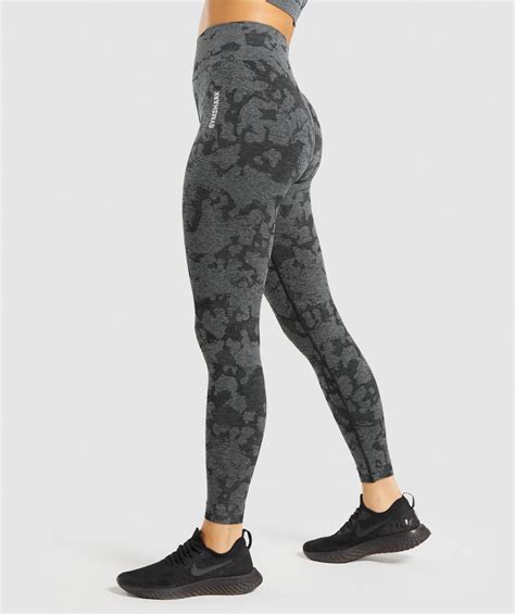 Gymshark Adapt Camo Seamless Leggings - Black | Gymshark