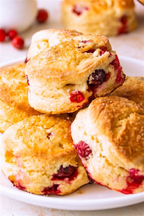 Easy Cranberry Yogurt Scones {Fail Proof Recipe!} | Foodelicacy