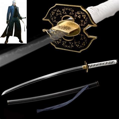 Devil May Cry 5 Vergil Samurai Katana Sword | Real CHOJI HAMON Clay ...