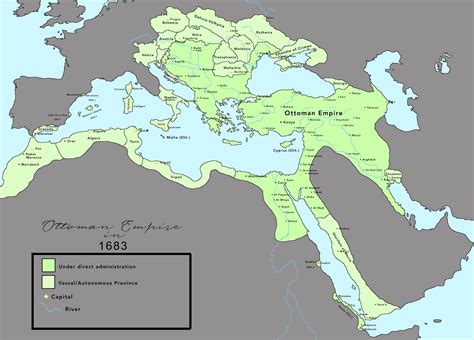 The Ottoman Empire in 1683 : r/imaginarymaps