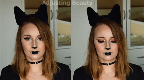 Cute Bat Halloween Makeup - Adjusting Beauty