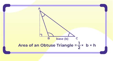 Obtuse Angled Triangle: Definition, Formula, Properties & Example